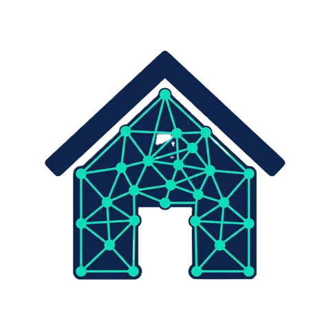 LIMO, l'agent IA immo — assistant IA pour conseillers immobiliers (logo maison en réseau néon)